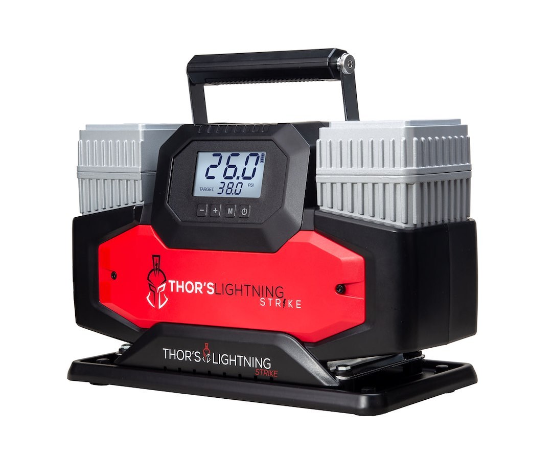 Thors Lighti Air Compressor, Standard Lightning Strike, Portable, 150 PSI Maximum Working Pressure, 10.6 Cubic Feet Per Minute – STRIKE001
