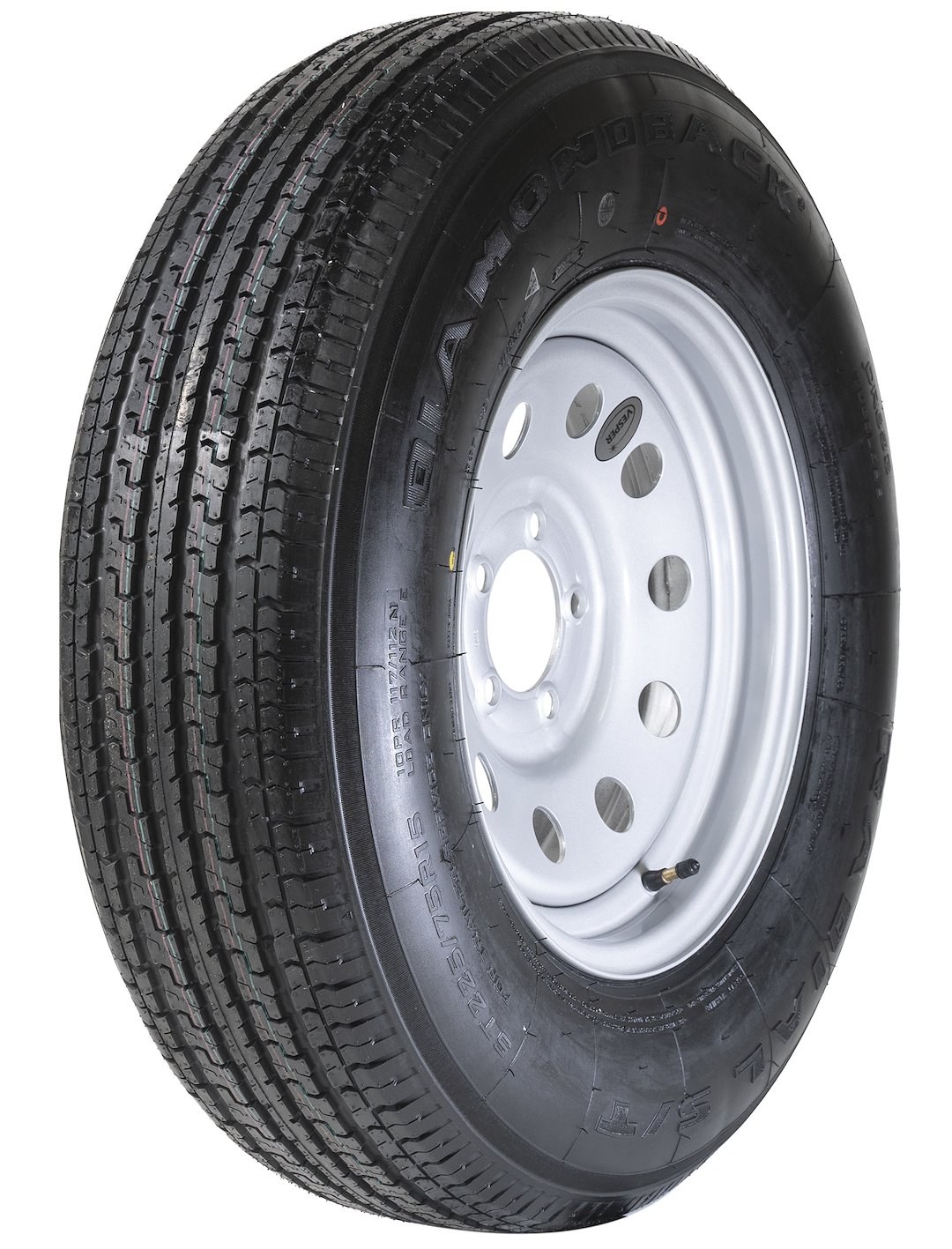 Taskmaster Tire/ Wheel Assembly, Diamondback, 15 Inch Diameter X 6 Inch Width, 5 X 114.3 Millimeter/ 5 X 4.50 Inch Bolt Pattern – ADB225R645SMEM