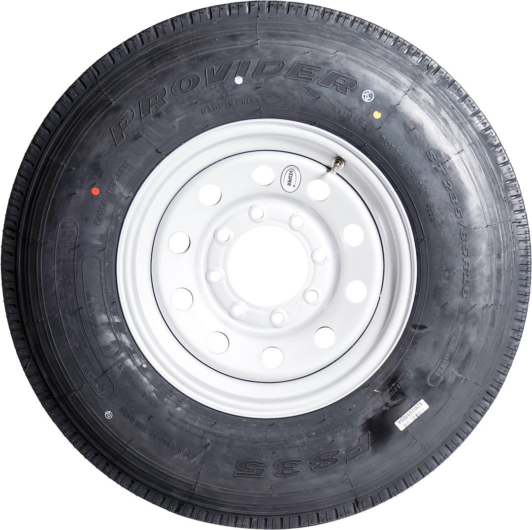 Taskmaster Tire/ Wheel Assembly, Provider, 16 Inch Diameter X 6 Inch Width, 8 X 165.1 Millimeter/ 8 X 6.50 Inch Bolt Pattern, Modular – A16RGSMMHD44