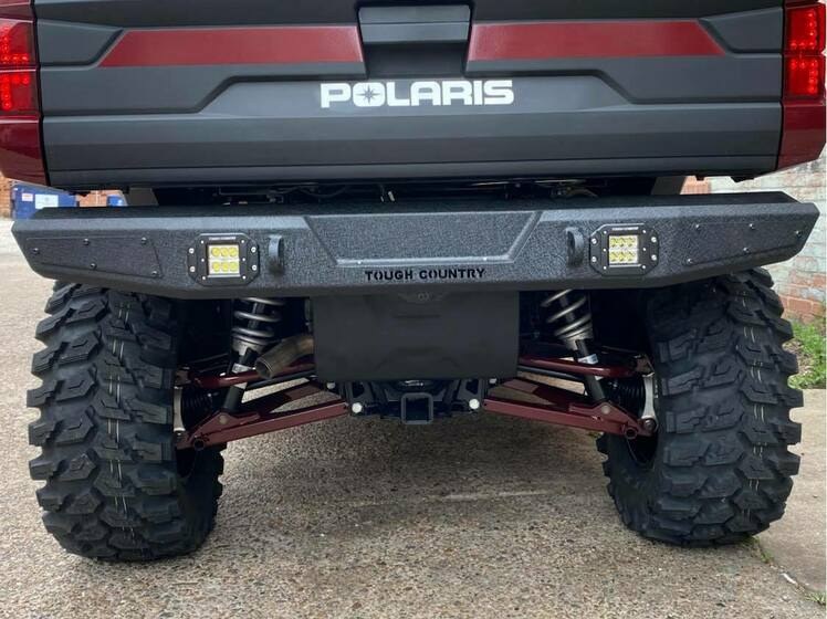 Tough Countr Bumper, Revolution, Modular Design, Mounting Hardware Included, With Shackle Mounts, Powder Coat Wrinkled Black Steel – PR1KRBB