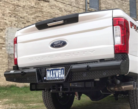 Tough Countr Bumper, Traditional, Modular Design, Mounting Hardware Included, Powder Coat Gloss Black Steel, With Shackle Mounts – TB2023F