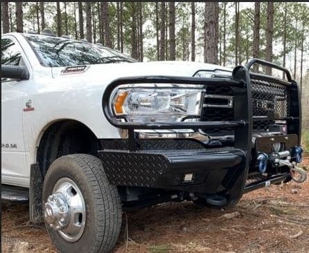 Tough Countr Bumper, Traditional, Modular Design, Mounting Hardware Included, With Grille Guard, Without Winch Mount – TFR1934D