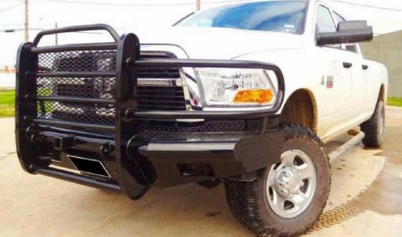 Tough Countr Bumper, Traditional, One Piece Design, Mounting Hardware Included, With Winch Mount, With OEM Style Fog Light Cutouts – TFR2006D