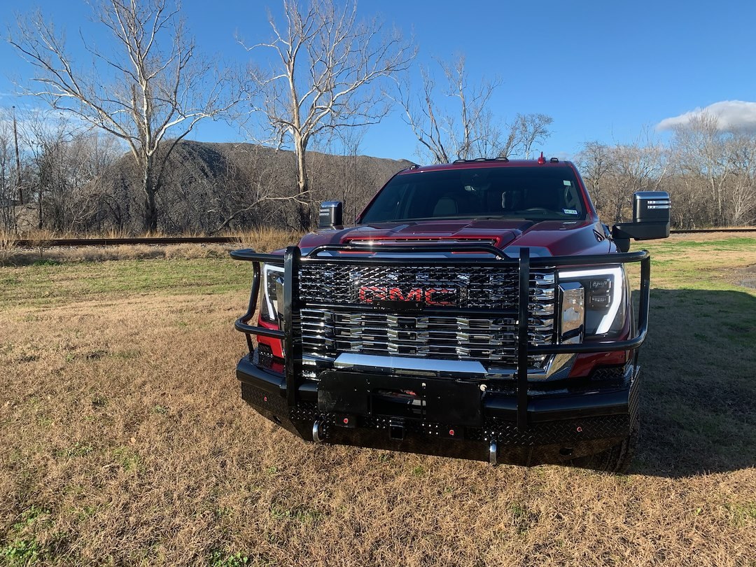 Tough Countr Bumper, Traditional, Modular Design, Mounting Hardware Included, With Grille Guard, With Winch Mount – TFR2524G-W