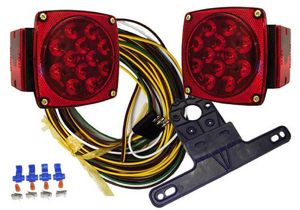 Jammy Trailer Light, 24245-NC Series, Stop/Turn/Tail/ Backup Light, 12 Diode 6-Function and 7-Function Submersible Combo Lamp, LED – J-24245-NC