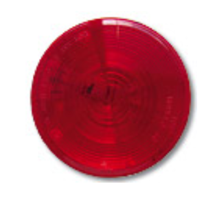 Jammy Trailer Light, 40 Series, Stop/Turn/Tail/ Backup Light, Incandescent, Round, Red, 4 Inch Diameter – J-40-R