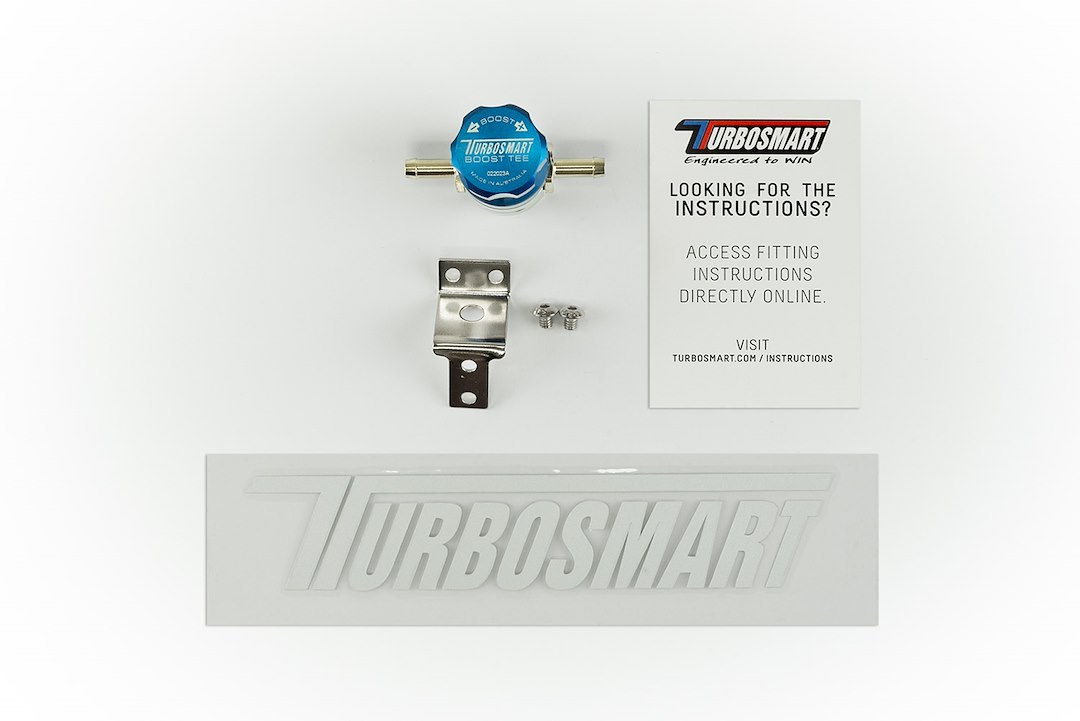 Turbosmart Boost Controller, Boost Tee, Mechanical, Single Stage, 0-200 PSI, Compatible with Internal or External Wastegate, Blue – TS-0101-1101