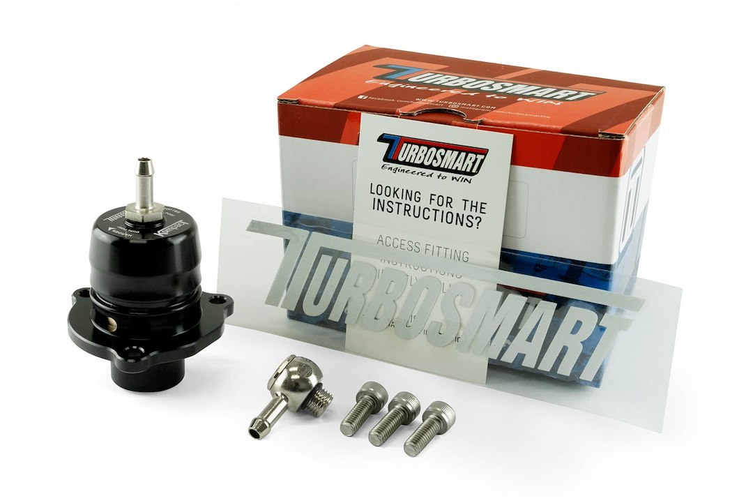 Turbosmart Turbocharger Blow Off Valve, Kompact Shortie, Recirculating/ Vent to Atomosphere, Black, Aluminum – TS-0203-1061