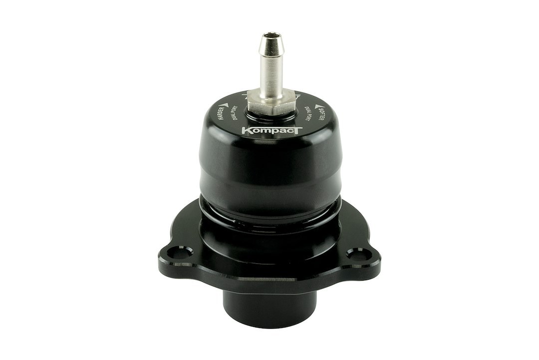 Turbosmart Turbocharger Blow Off Valve, Kompact Shortie, Recirculating/ Vent to Atomosphere, Black, Aluminum – TS-0203-1061