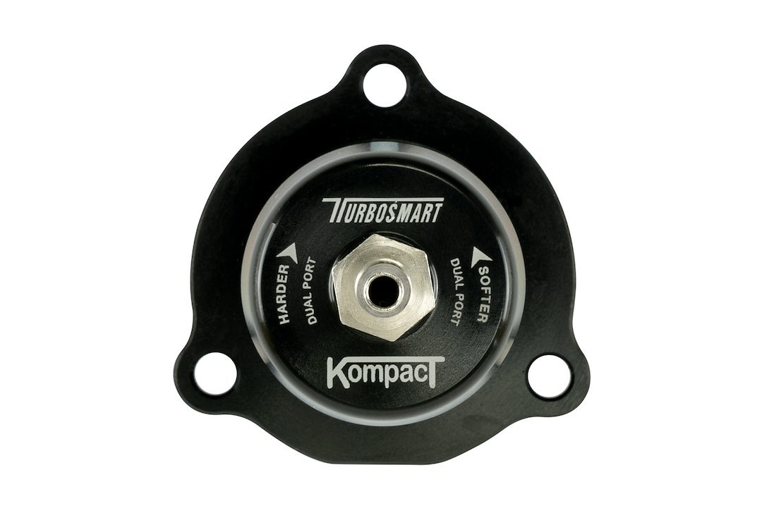 Turbosmart Turbocharger Blow Off Valve, Kompact Shortie, Recirculating/ Vent to Atomosphere, Black, Aluminum – TS-0203-1061
