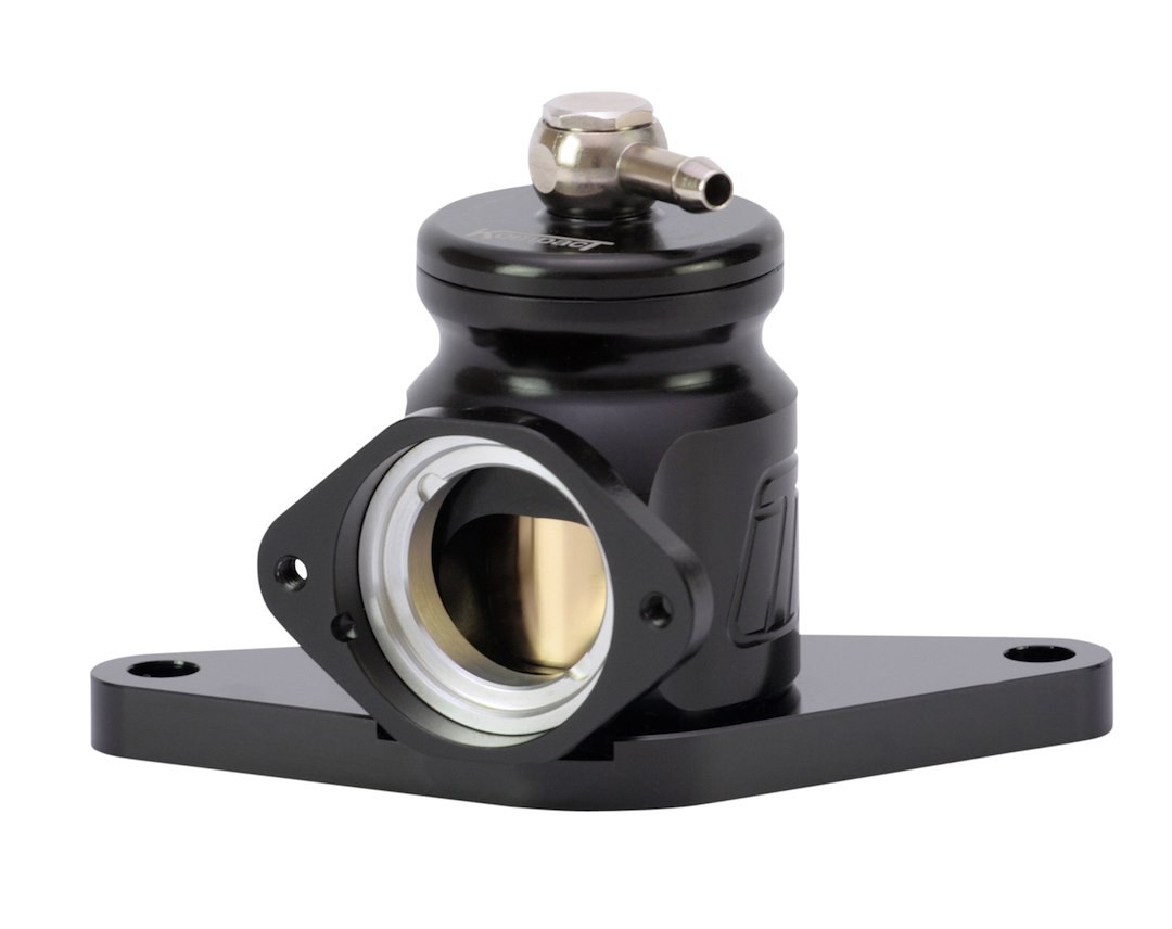 Turbosmart Turbocharger Blow Off Valve, Kompact, Recirculating, Black, Aluminum, With Gasket/ Green Spring – TS-0203-1215