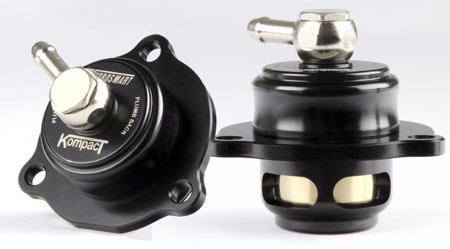 Turbosmart Turbocharger Blow Off Valve, Kompact Shortie, Recirculating, Black, Aluminum, With Valve/ Nipples/ Mounting Screws – TS-0203-1261