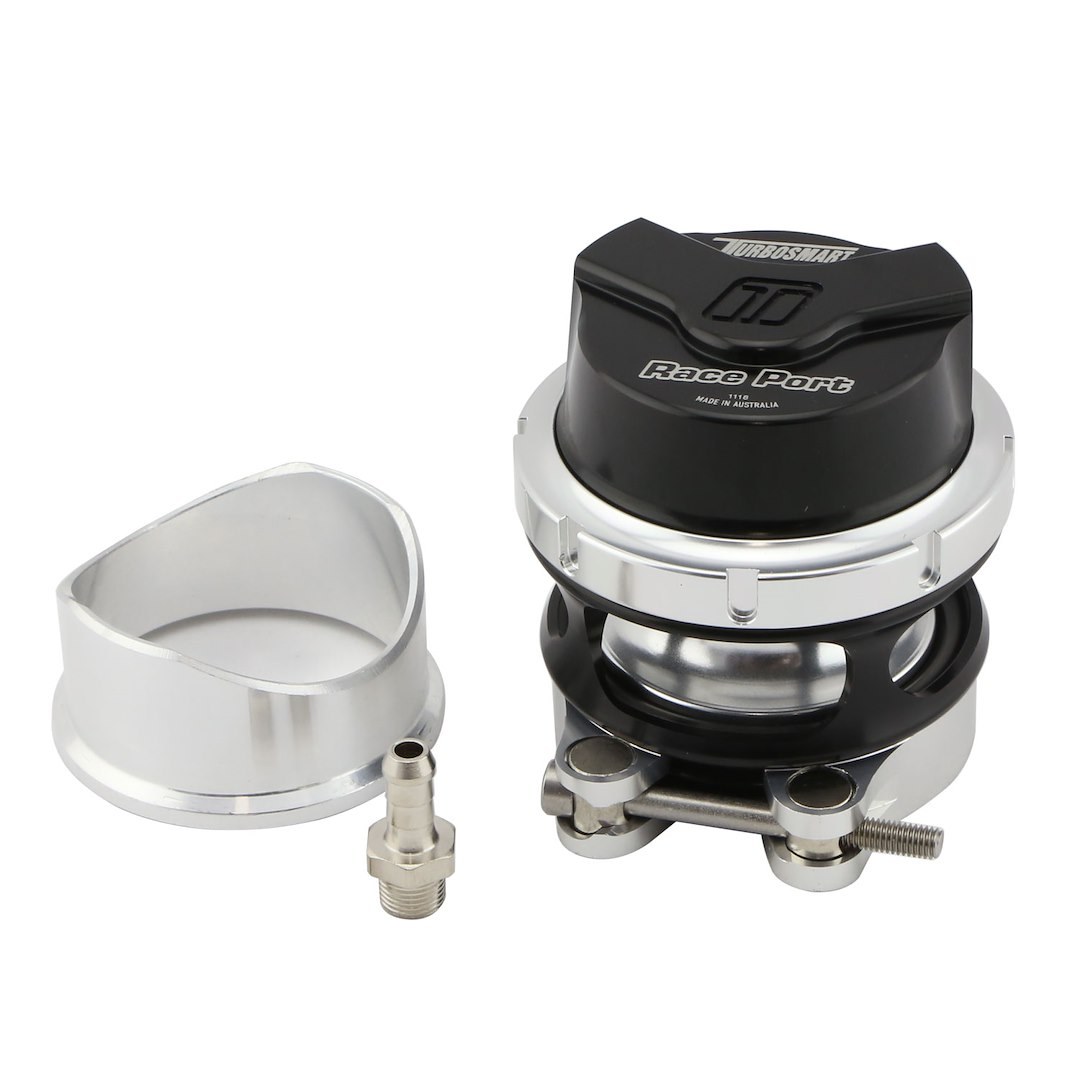 Turbosmart Turbocharger Blow Off Valve, Gen-V Race Port, Vent to Atomsphere, 50 MM, Black, Aluminum – TS-0204-1132