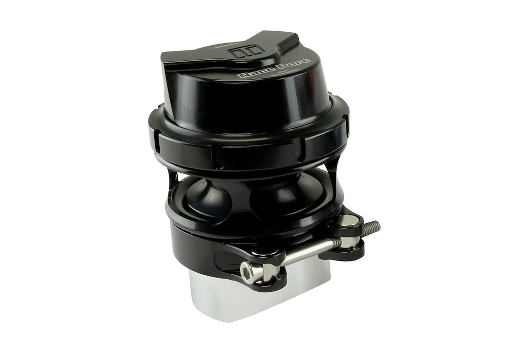 Turbosmart Turbocharger Blow Off Valve, Gen-V Race Port, Pressure Differential Operation, Black, Aluminum, With Flange/ Clamp/ Fittings – TS-0204-1135
