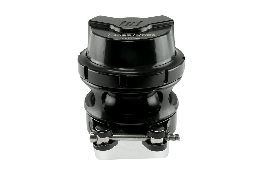 Turbosmart Turbocharger Blow Off Valve, Gen-V Race Port, Pressure Differential Operation, Black, Aluminum, With Flange/ Clamp/ Fittings – TS-0204-1135