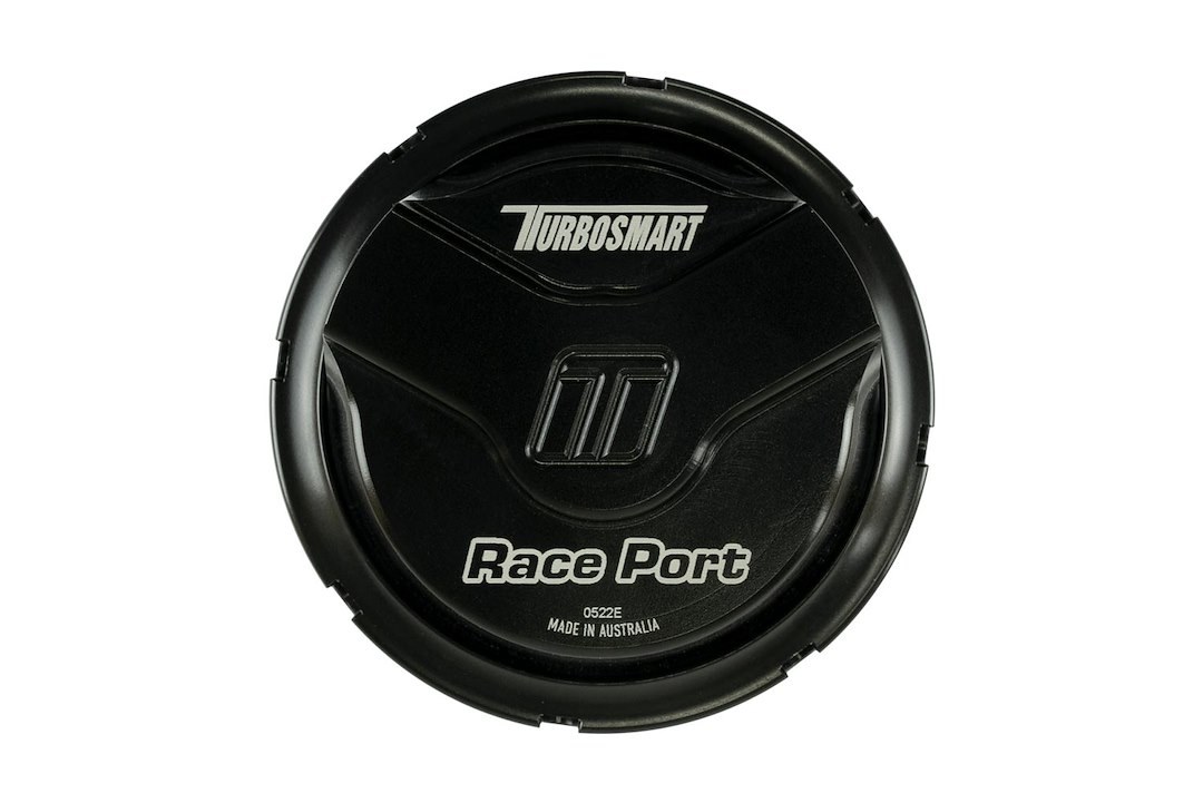 Turbosmart Turbocharger Blow Off Valve, Gen-V Race Port, Pressure Differential Operation, Black, Aluminum, With Flange/ Clamp/ Fittings – TS-0204-1135