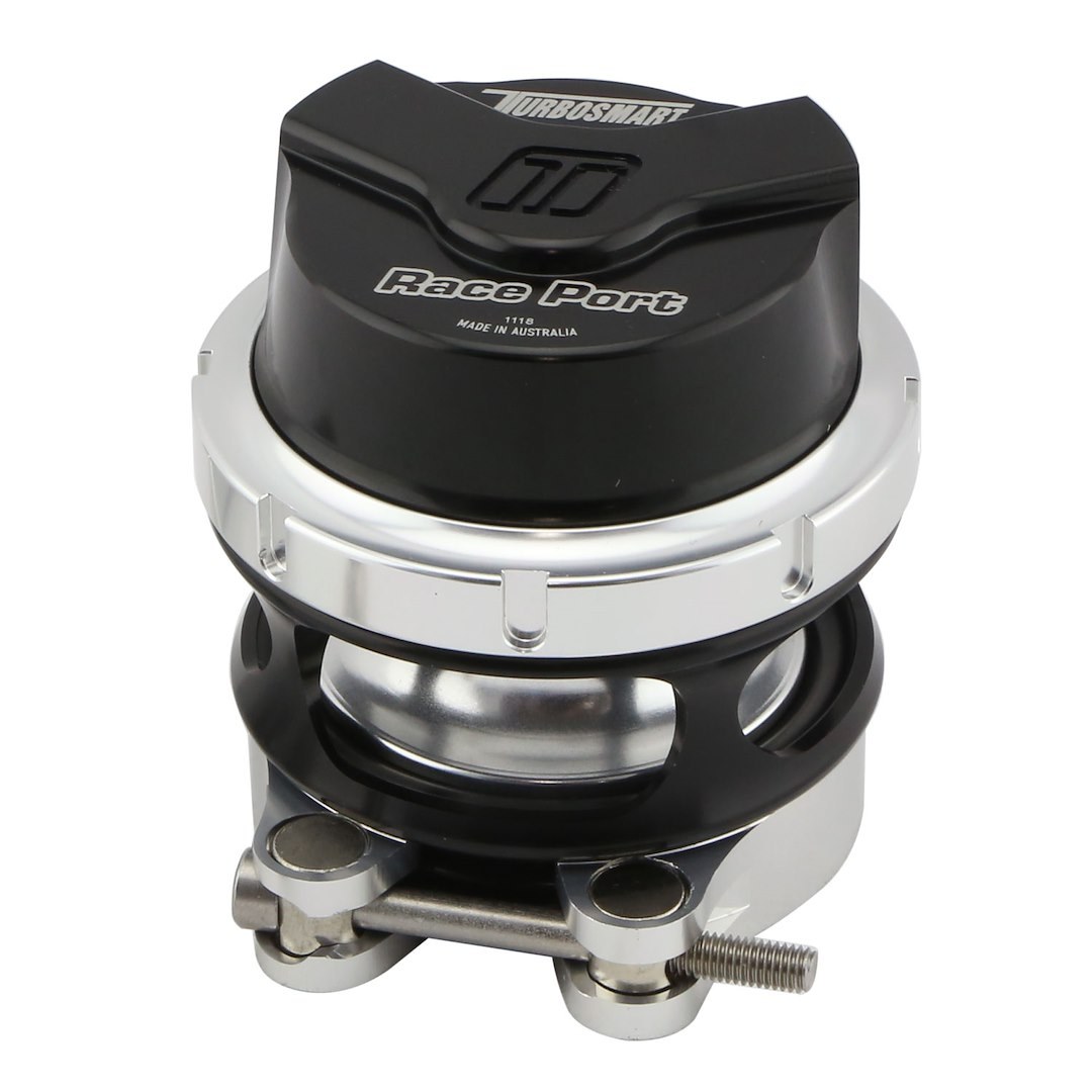 Turbosmart Turbocharger Blow Off Valve, Gen-V Race Port, Vent to Atmosphere, Black, Aluminum – TS-0204-1142