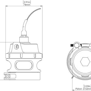 Turbosmart Turbocharger Blow Off Valve Sensor Cap, Gen-V Race Port, Allows Monitoring of Blow Off Valve (bov) Position – TS-0204-3110