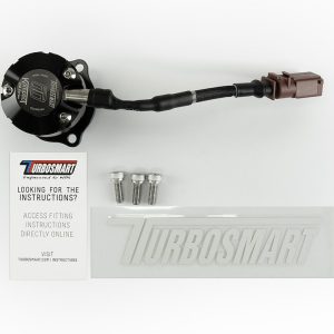 Turbosmart Turbocharger Blow Off Valve, Kompact Em, Plug and Play, Recirculating/ Vent to Atmosphere, Dual Port, Black, Aluminum – TS-0223-1063