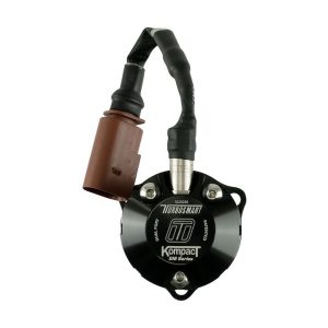 Turbosmart Turbocharger Blow Off Valve, Kompact Em, Plug and Play, Recirculating/ Vent to Atmosphere, Dual Port, Black, Aluminum – TS-0223-1063