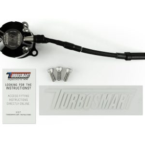 Turbosmart Turbocharger Blow Off Valve, Kompact Em, Plug and Play, Recirculating/ Vent to Atmosphere, Dual Port, Black, Aluminum – TS-0223-1066