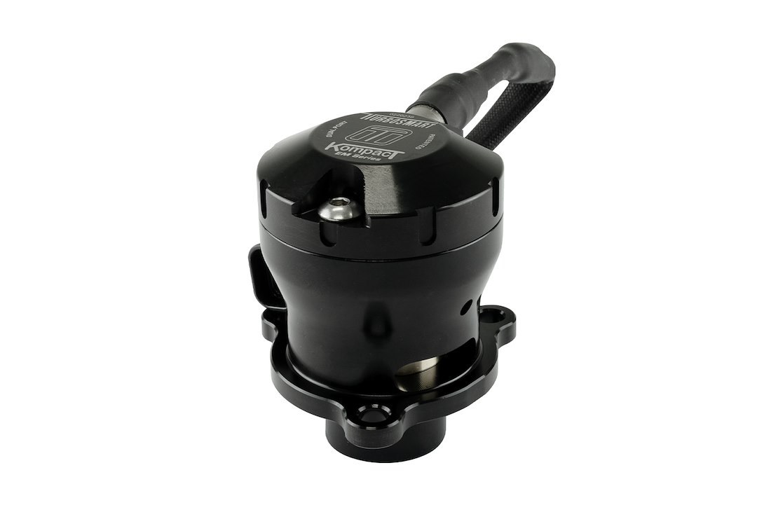 Turbosmart Turbocharger Blow Off Valve, Kompact Em, Plug and Play, Vent to Atmosphere, Dual Port, Black, Aluminum – TS-0223-1068
