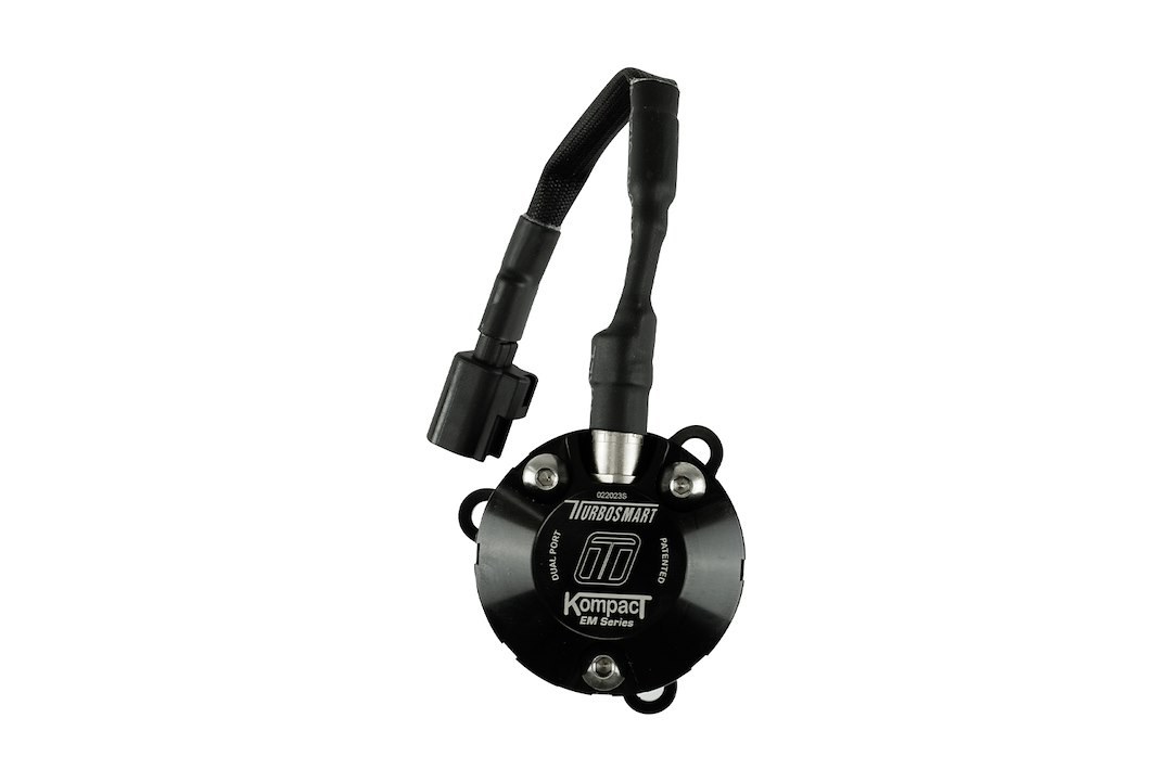 Turbosmart Turbocharger Blow Off Valve, Kompact Em, Plug and Play, Vent to Atmosphere, Dual Port, Black, Aluminum – TS-0223-1068