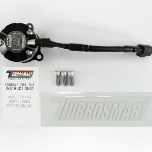 Turbosmart Turbocharger Blow Off Valve, Kompact Em, Plug and Play, Vent to Atmosphere, Dual Port, Black, Aluminum – TS-0223-1068