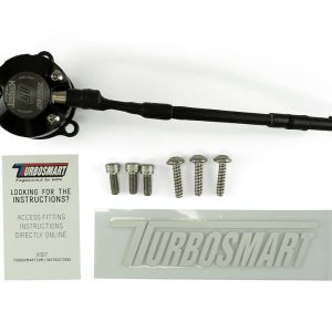 Turbosmart Turbocharger Blow Off Valve, Kompact Em, Plug and Play, Recirculating/ Vent to Atmosphere, Dual Port VR19, Black, Aluminum – TS-0223-1082