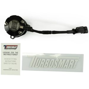 Turbosmart Turbocharger Blow Off Valve, Kompact Em, Plug and Play, Recirculating/ Vent to Atmosphere, VR3T, Black, Aluminum – TS-0223-1086