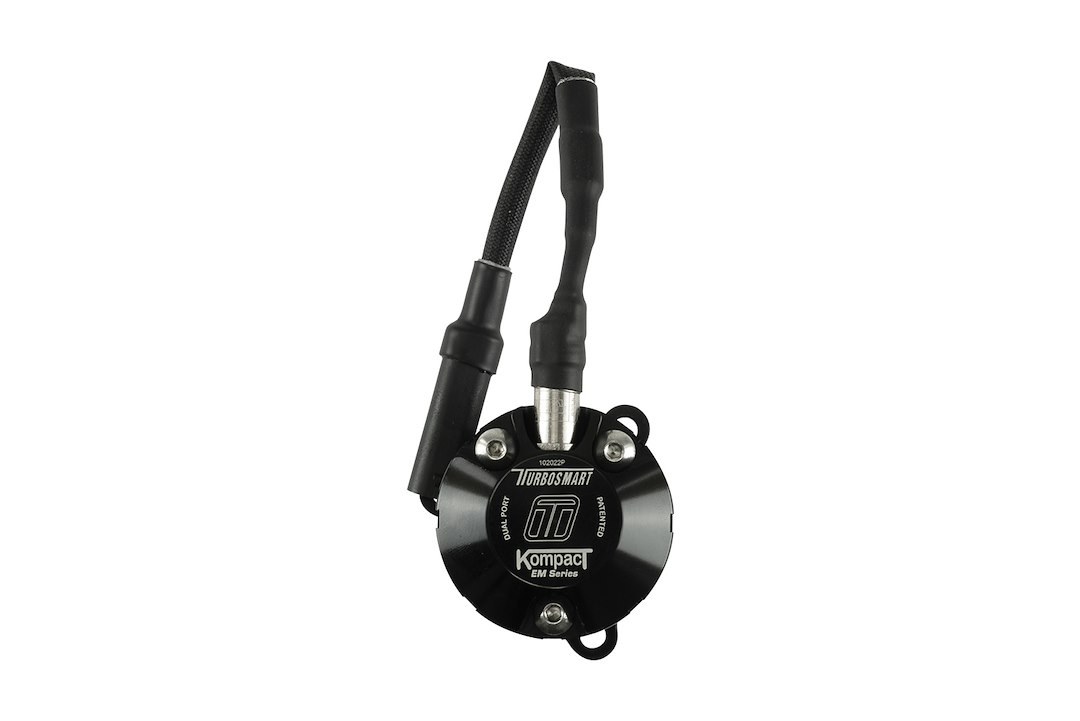 Turbosmart Turbocharger Blow Off Valve, Kompact Em, Plug and Play, Recirculating/ Vent to Atmosphere, Black, Aluminum – TS-0223-1096