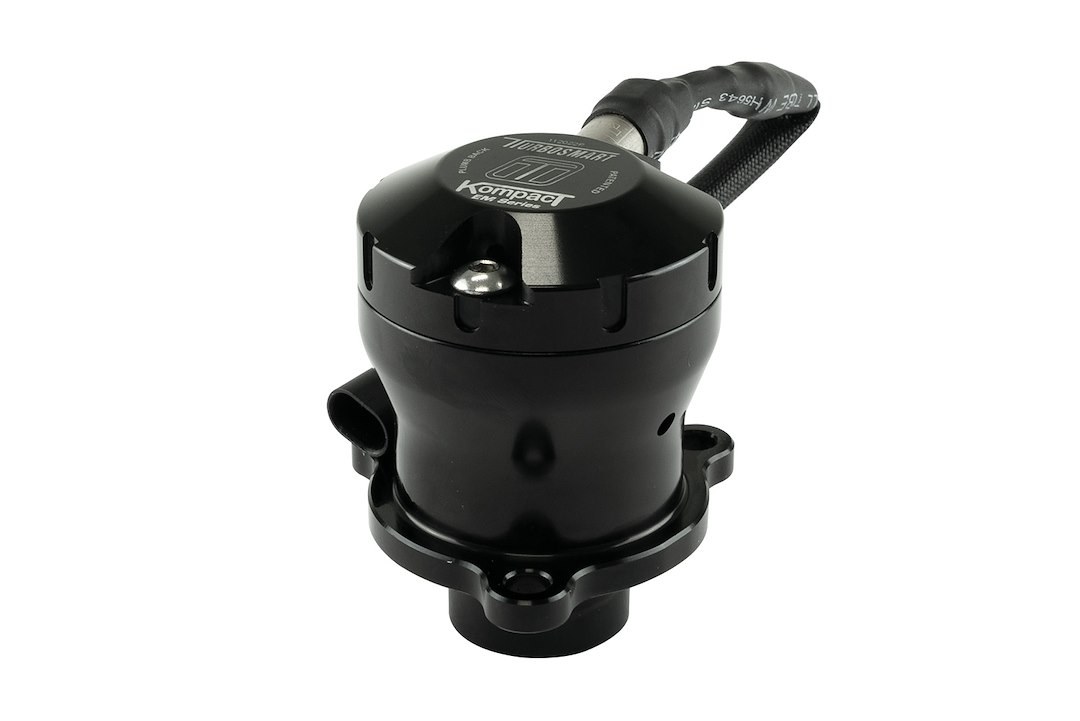 Turbosmart Turbocharger Blow Off Valve, Kompact Em, Plug and Play, Recirculating, Plumback, Black, Aluminum – TS-0223-1266