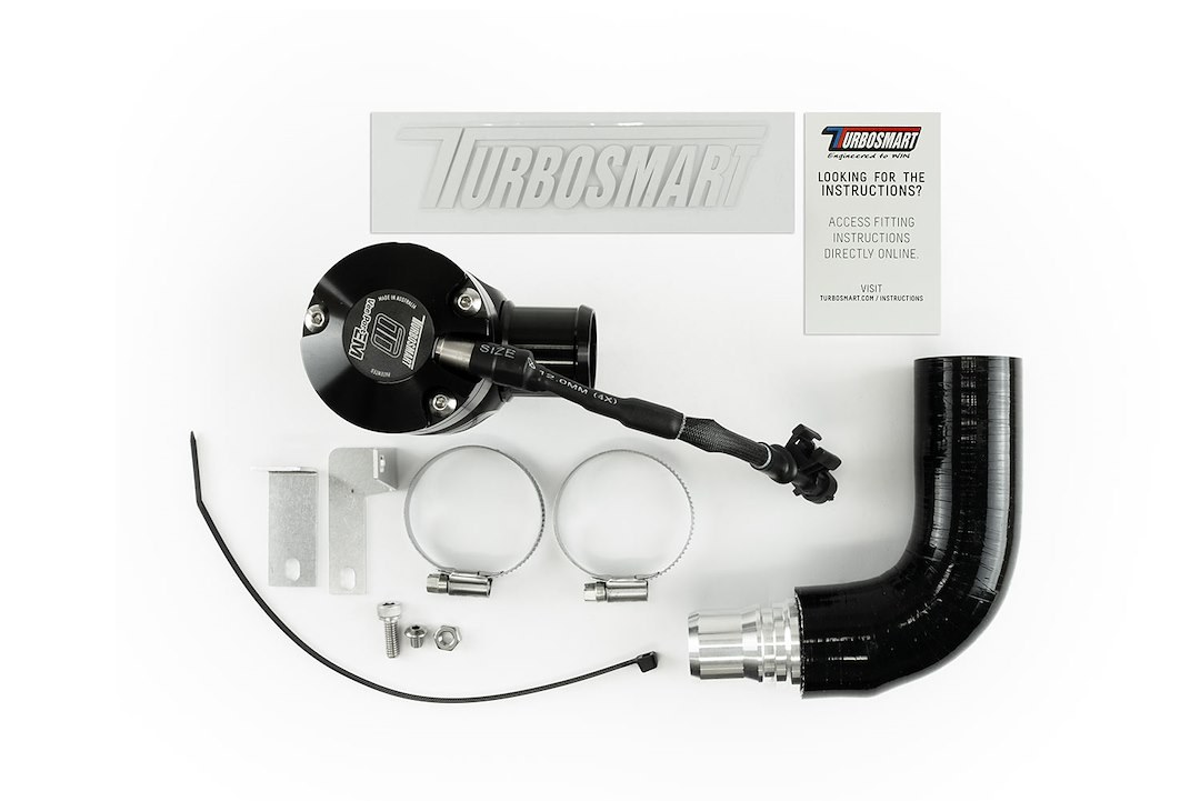 Turbosmart Turbocharger Blow Off Valve, Em, Plug and Play, Recirculating, Black Anodized, Aluminum – TS-0225-1202