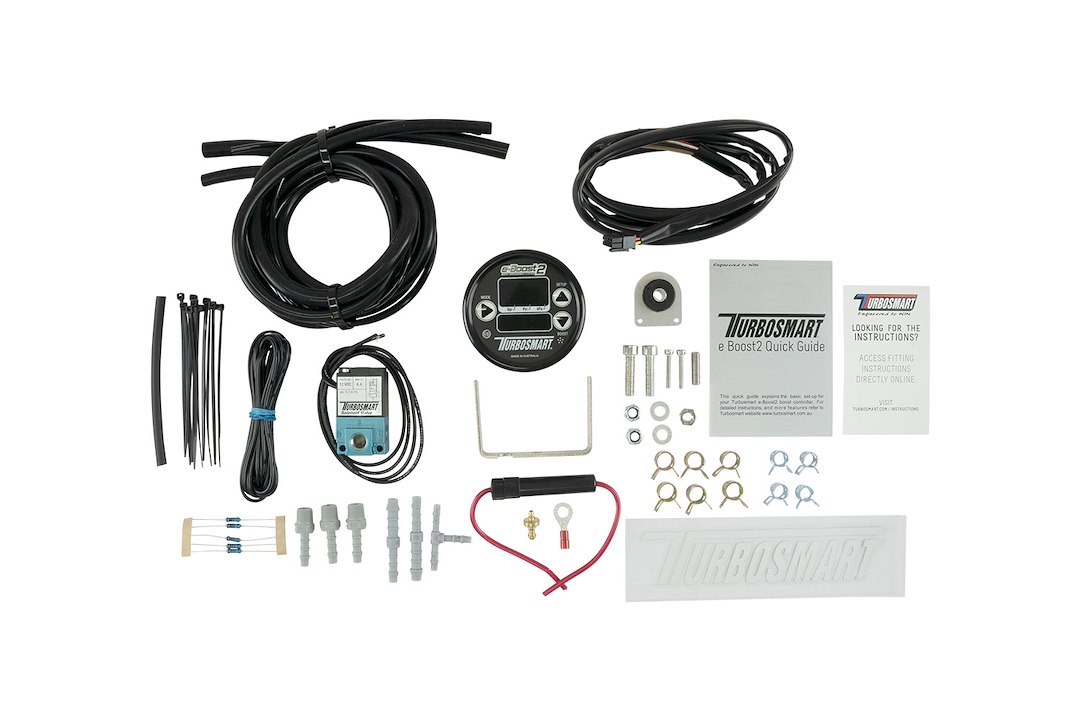 Turbosmart Boost Controller, E-Boost2, Electronic, Control Six Levels of Boost, 0-60 PSI, 60 MM, Black Face/ Black Bezel – TS-0301-1003
