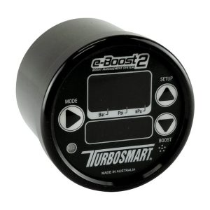 Turbosmart Boost Controller, E-Boost2, Electronic, Control Six Levels of Boost, 0-60 PSI, 60 MM, Black Face/ Black Bezel – TS-0301-1003