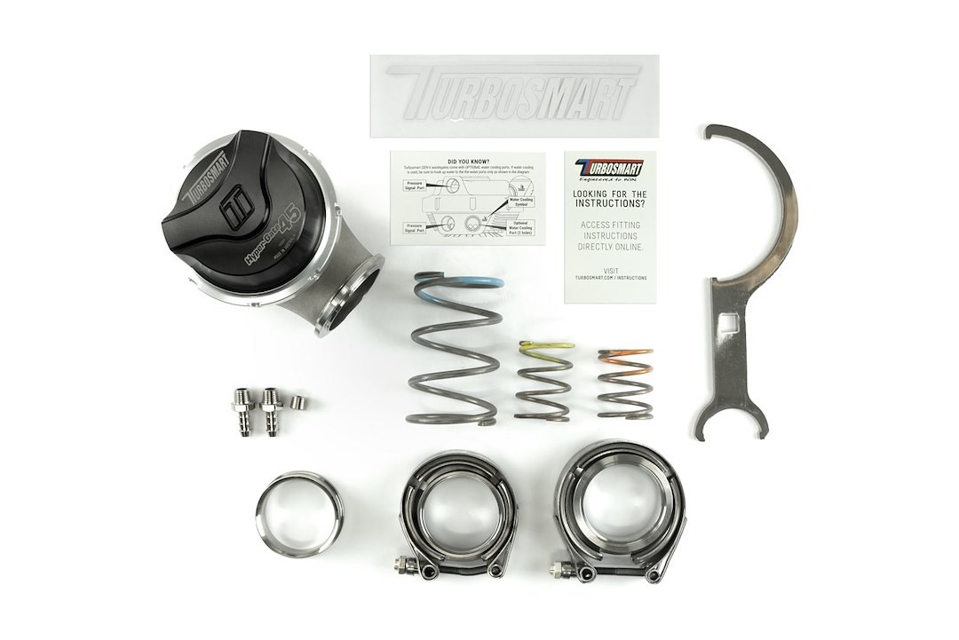 Turbosmart Turbocharger Wastegate, Gen-V Hyper-Gate45, Black, 45 MM, 7 PSI – TS-0553-1002