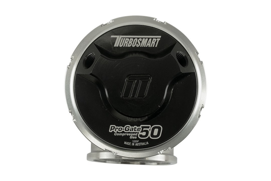 Turbosmart Turbocharger Wastegate, Gen-V Pro-Gate50, Black, 50 MM, Use with Compressed Gas – TS-0554-1202