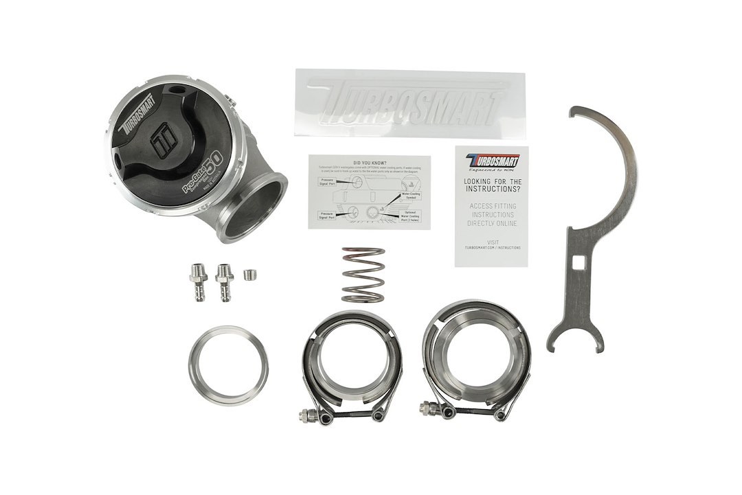 Turbosmart Turbocharger Wastegate, Gen-V Pro-Gate50, Black, 50 MM, Use with Compressed Gas – TS-0554-1202