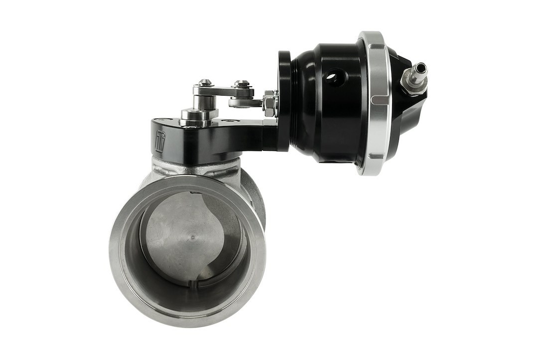 Turbosmart Turbocharger Wastegate, StraightGate50, Aluminum, 57 Millimeter Diameter, Pneumatic, 0-100 PSI Range, External – TS-0565-1762