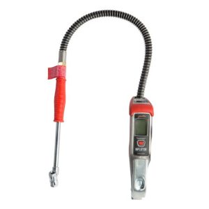 Gaither Tool Tire Pressure Gauge, Stick Style, Digital Display, With Flexible Hose and Air Chuck – GTGD50