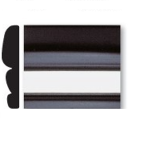 Trim-Guard Side Molding, Direct-Fit, Black/ Chrome, 20 Foot Length X 1-9/16 Inch Width – 11702-20