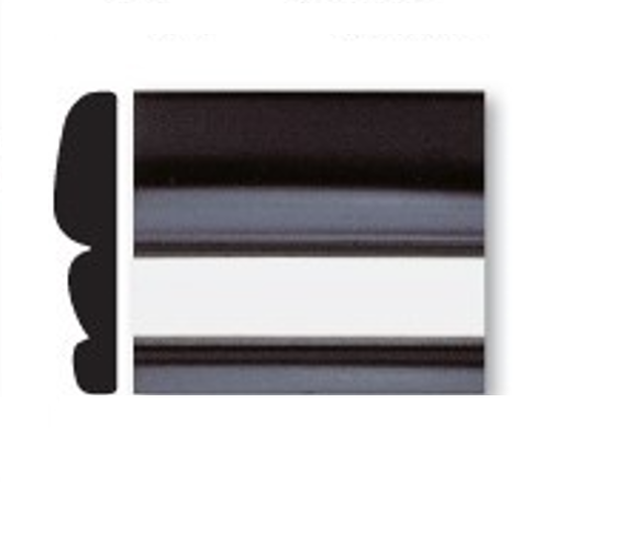Trim-Guard Side Molding, Direct-Fit, Black/ Chrome, 20 Foot Length X 1-9/16 Inch Width – 11702-20