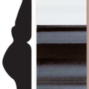 Trim-Guard Side Molding, Direct-Fit, Black/ Chrome, 20 Foot Length X 2-3/8 Inch Width – FD97-02-20