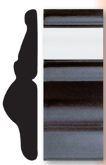 Trim-Guard Side Molding, Direct-Fit, Black/ Chrome, 20 Foot Length X 2-3/8 Inch Width – FD97-02-20