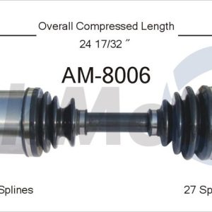 Trakmotive CV Axle Shaft, Premium, OEM Replacement – AM-8006