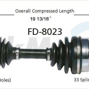 Trakmotive CV Axle Shaft, Premium, OEM Replacement – FD-8023