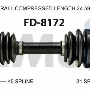 Trakmotive CV Axle Shaft, Premium, OEM Replacement – FD-8172