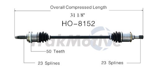 Trakmotive CV Axle Shaft, Premium – HO-8152