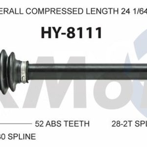Trakmotive CV Axle Shaft, Premium, OEM Replacement – HY-8111