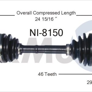 Trakmotive CV Axle Shaft, Premium, OEM Replacement – NI-8150